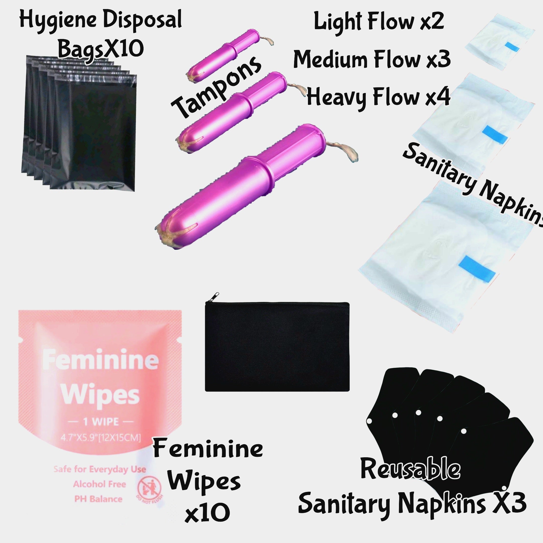 72 Hour Menstrual Cycle Bag- Bloody Bag Business