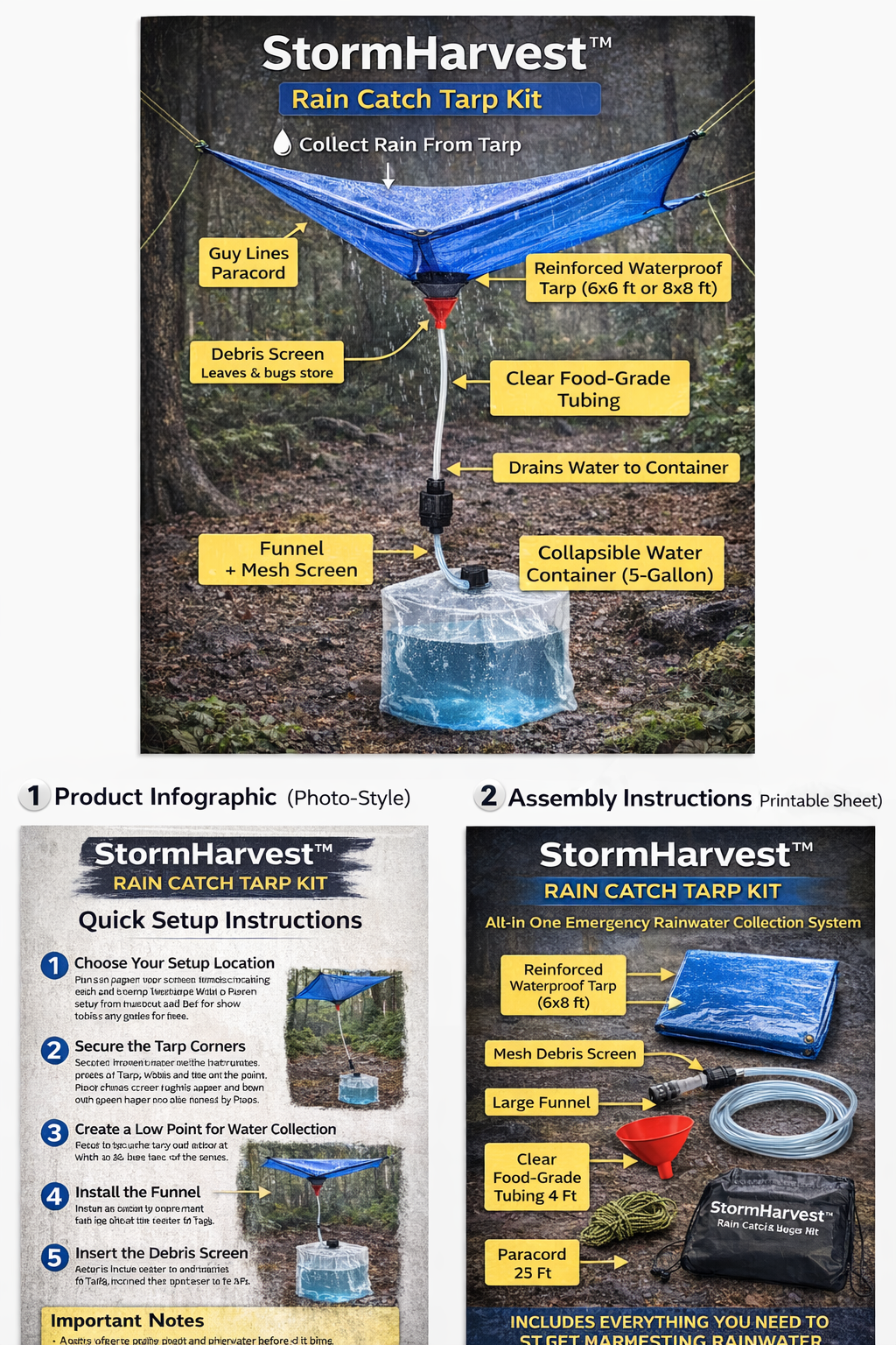 StormHarvest™ Portable Rain Catchment System